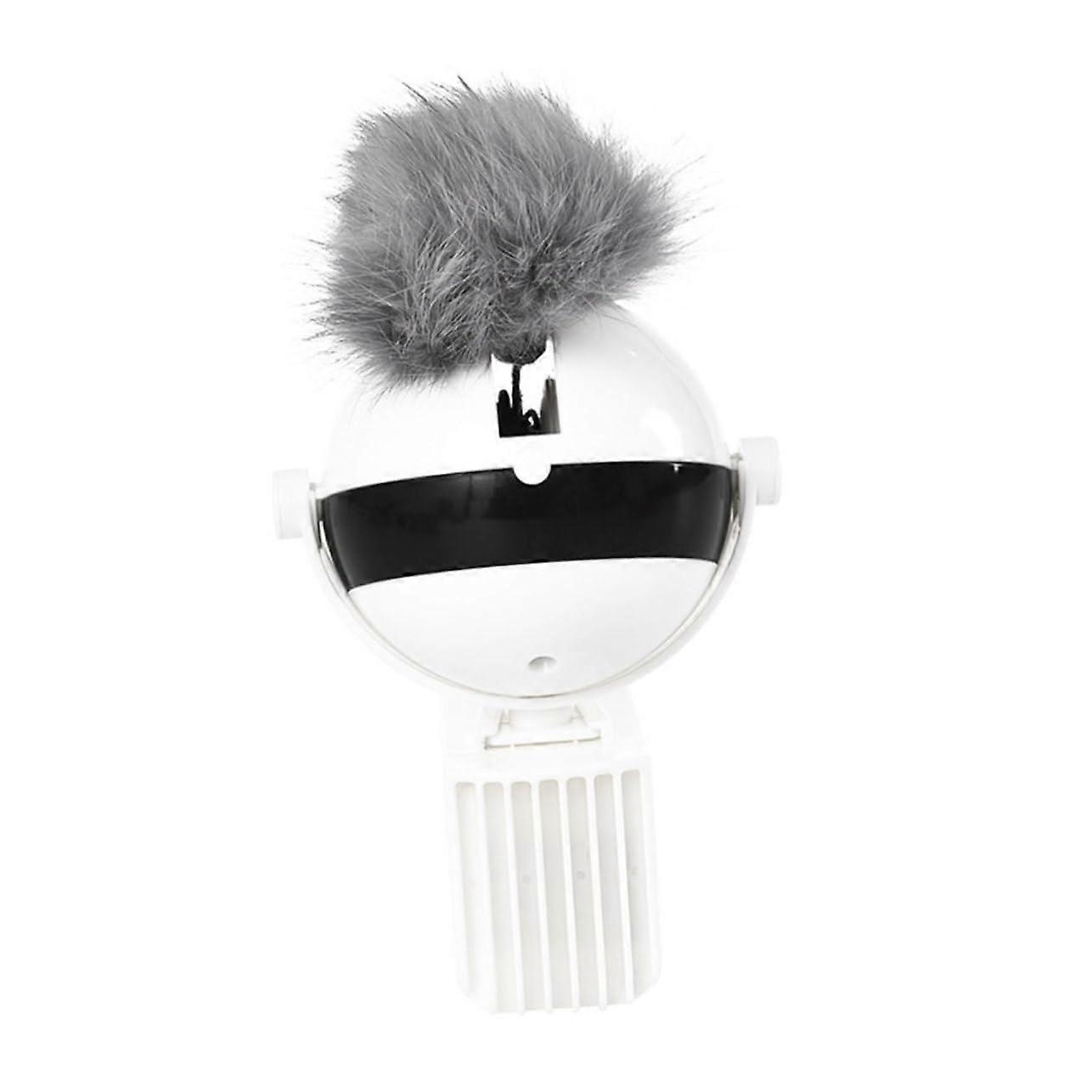 Electric Cat Teaser Wand Toy for Kittens - White Interactive Cat Plaything, Fun for Cats and Kittens, Engaging Design