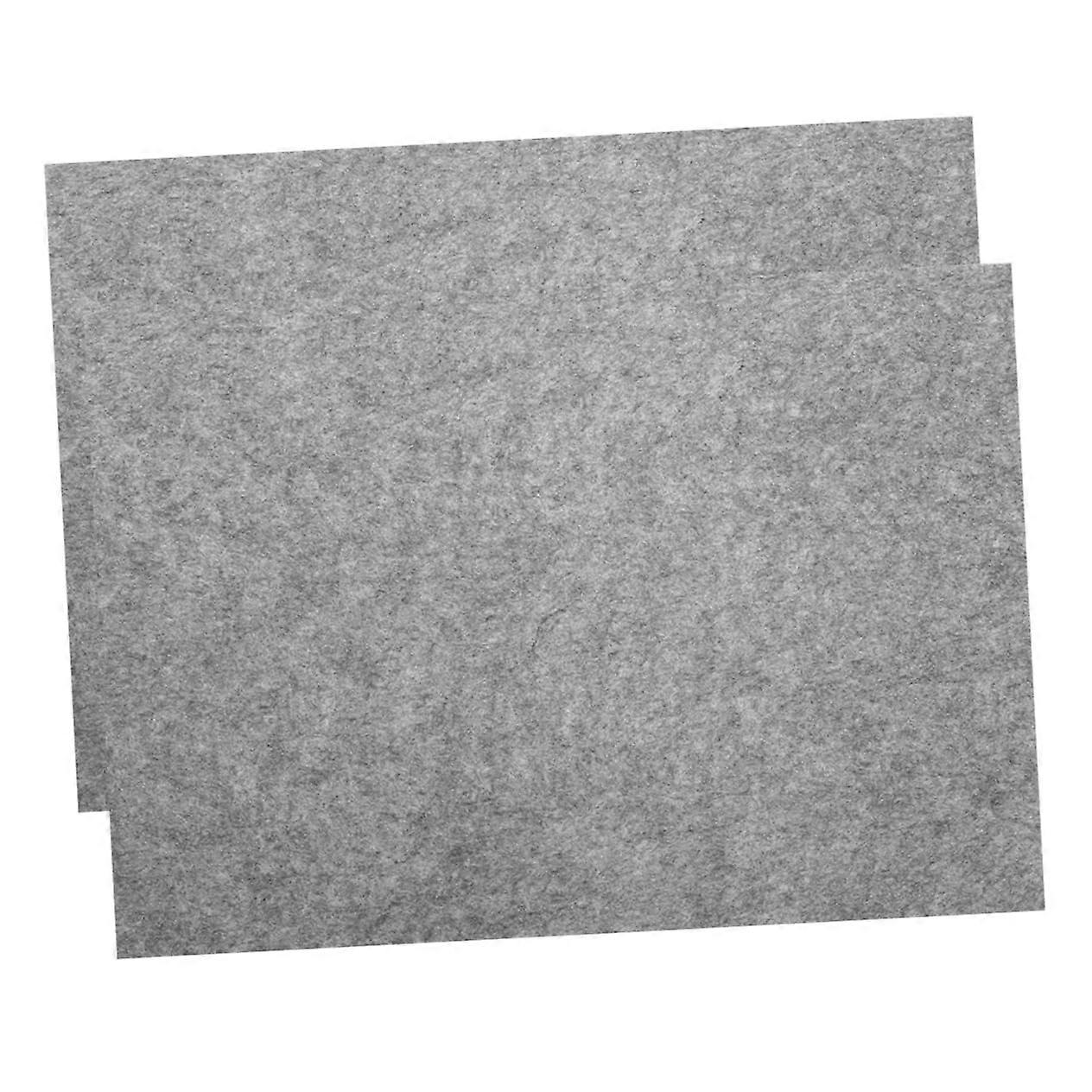 2-Piece Calligraphy Felt Mat Rectangular Writing Pad for Home and Office, Multi-Functional Desk Protector, Water-Resistant