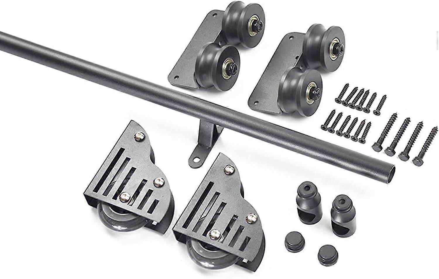 Rollleiter Hardware Library, Sliding Ladder Hardware Kit, 13-Foot/400 cm Rail System with Extension Rail, Compatible with Various Models