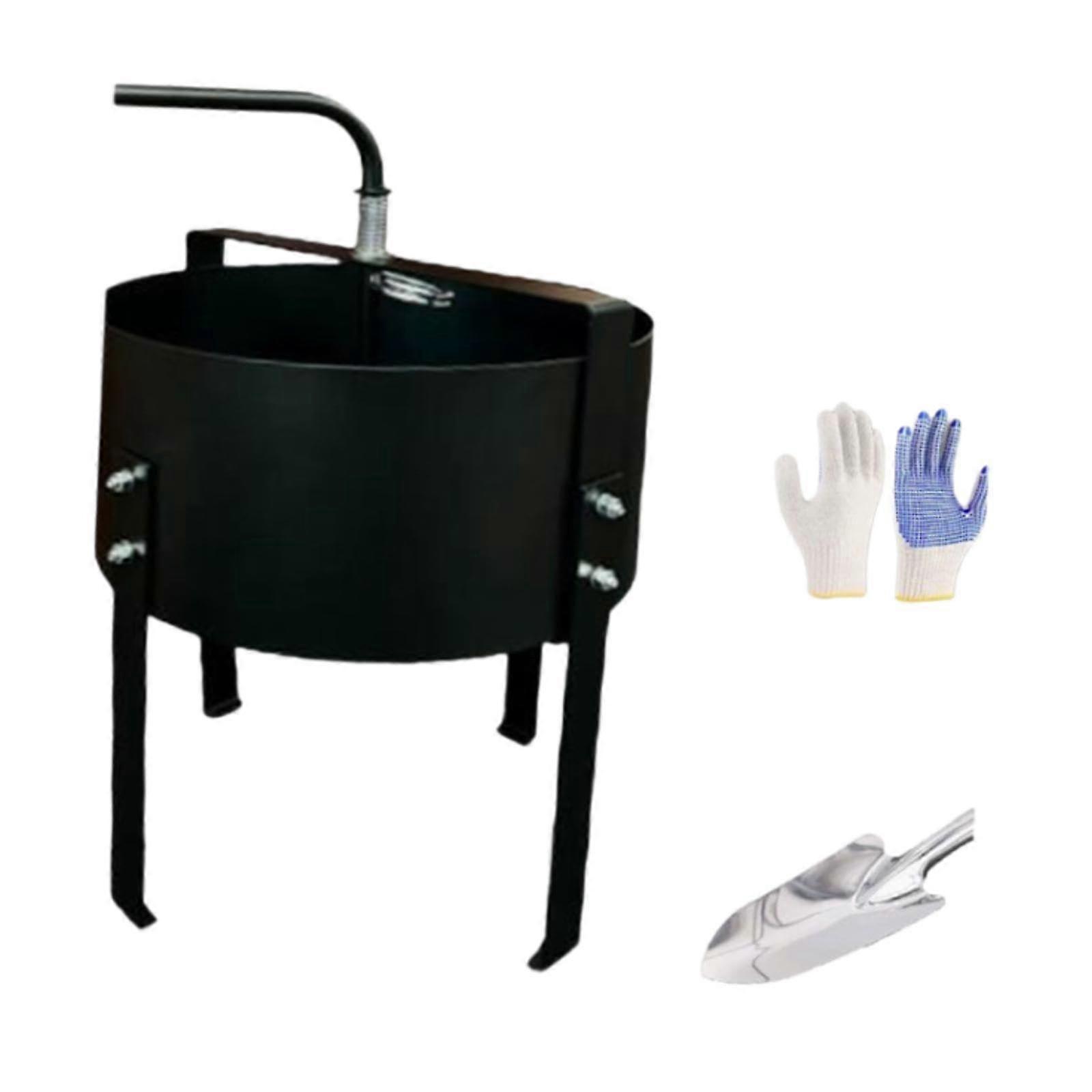 Rotary Soil Sifter Compost Sieve Screening Tool Mesh Garden Window Sifting Mesh for Rocks, Sand, Dirt LaborSaving Iron