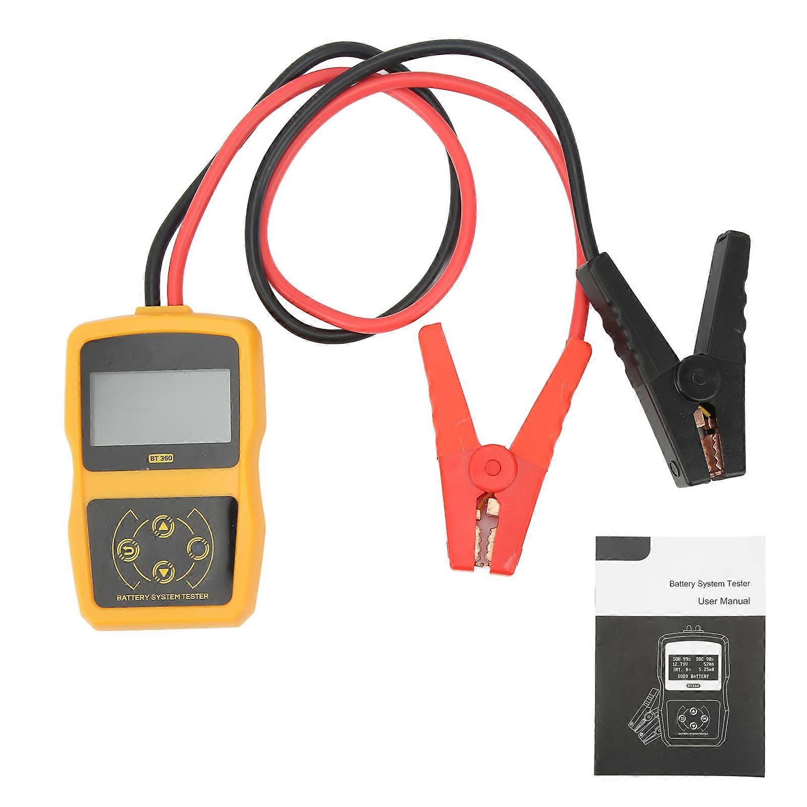 12V Car Battery Tester Automotive High Efficiency Cranking Charging System Analyzer for Vehicles Trucks SUVs