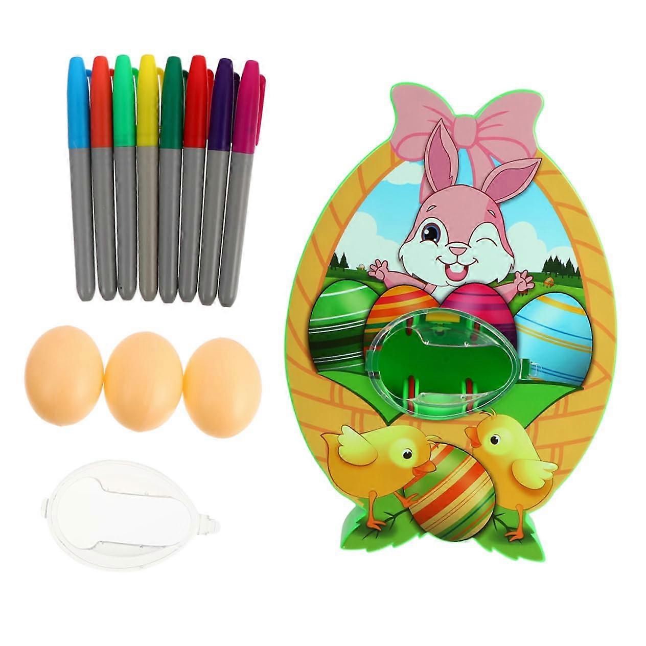 Egg Painting Machine Set with DIY Easter Egg Decorator Kit for Kids and Adults, ABS Material