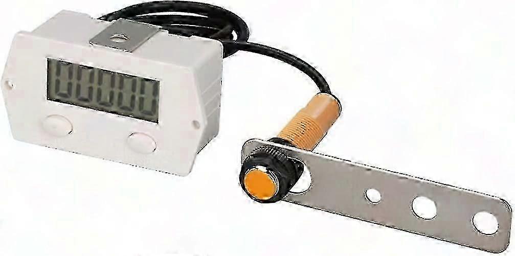 Digital Counter Electronic Clicker Counter Magnetic High Sensitivity Row Number XJ-5J White Industrial Control Switch (1pc)