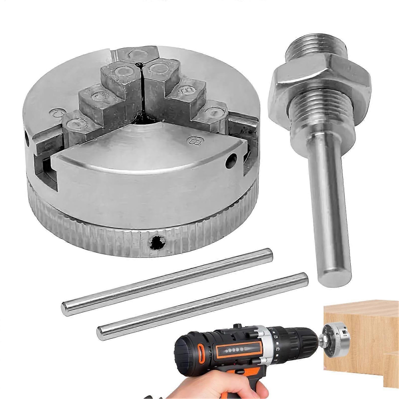 3 Jaw Chuck Self-Centering Precision Drill Chuck For Industrial Workshop And Hobbyist