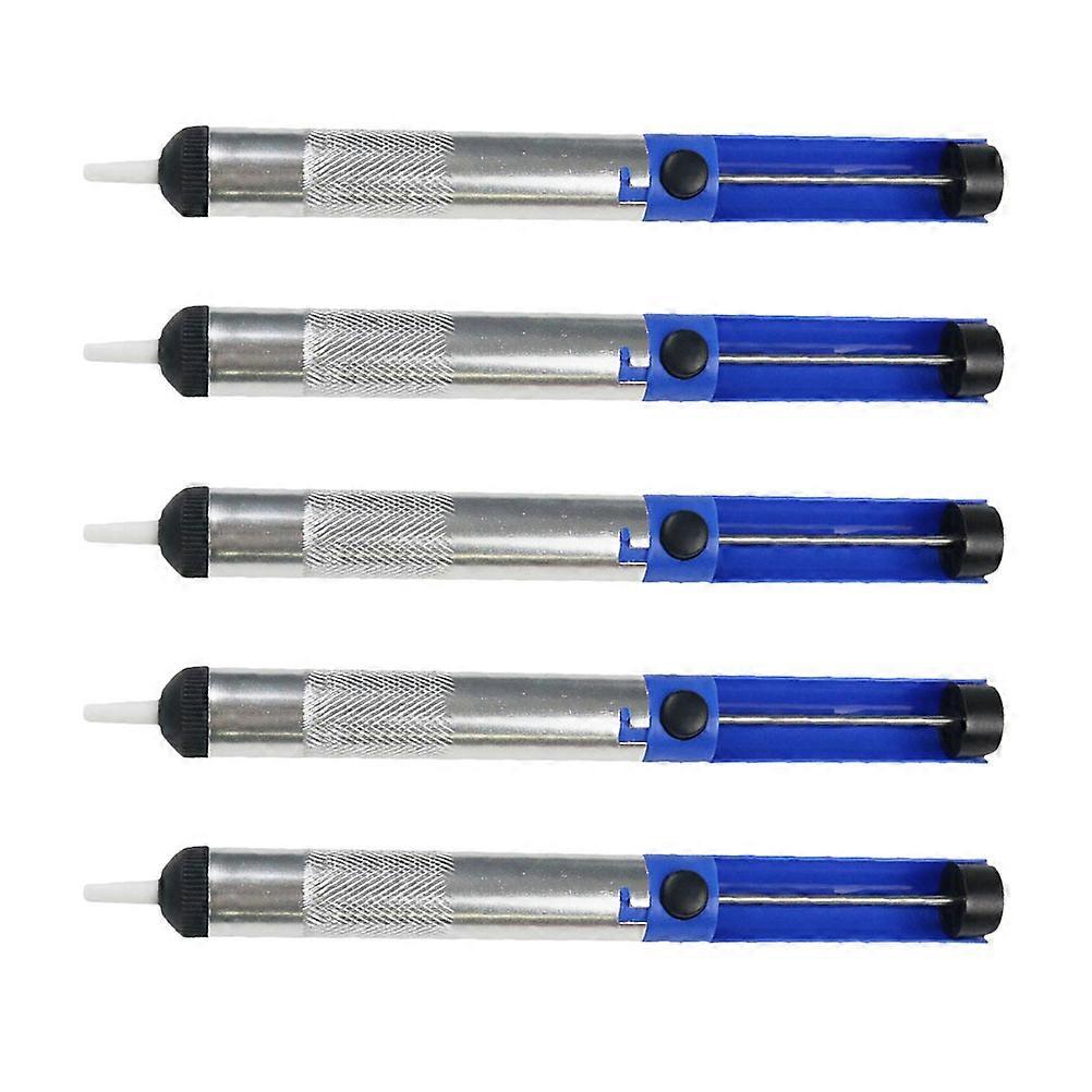 5pcs Aluminum Alloy Desoldering Pump Suction Tin Pen Soldering Sucker Pen
