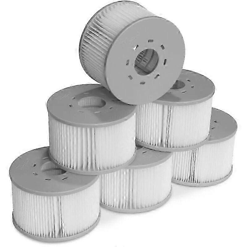 Set of 6 Replacement Filter Cartridges for MSPA V2 Inflatable Spas, Ø106cm – 6 Filters for MSPA Inflatable Hot Tub