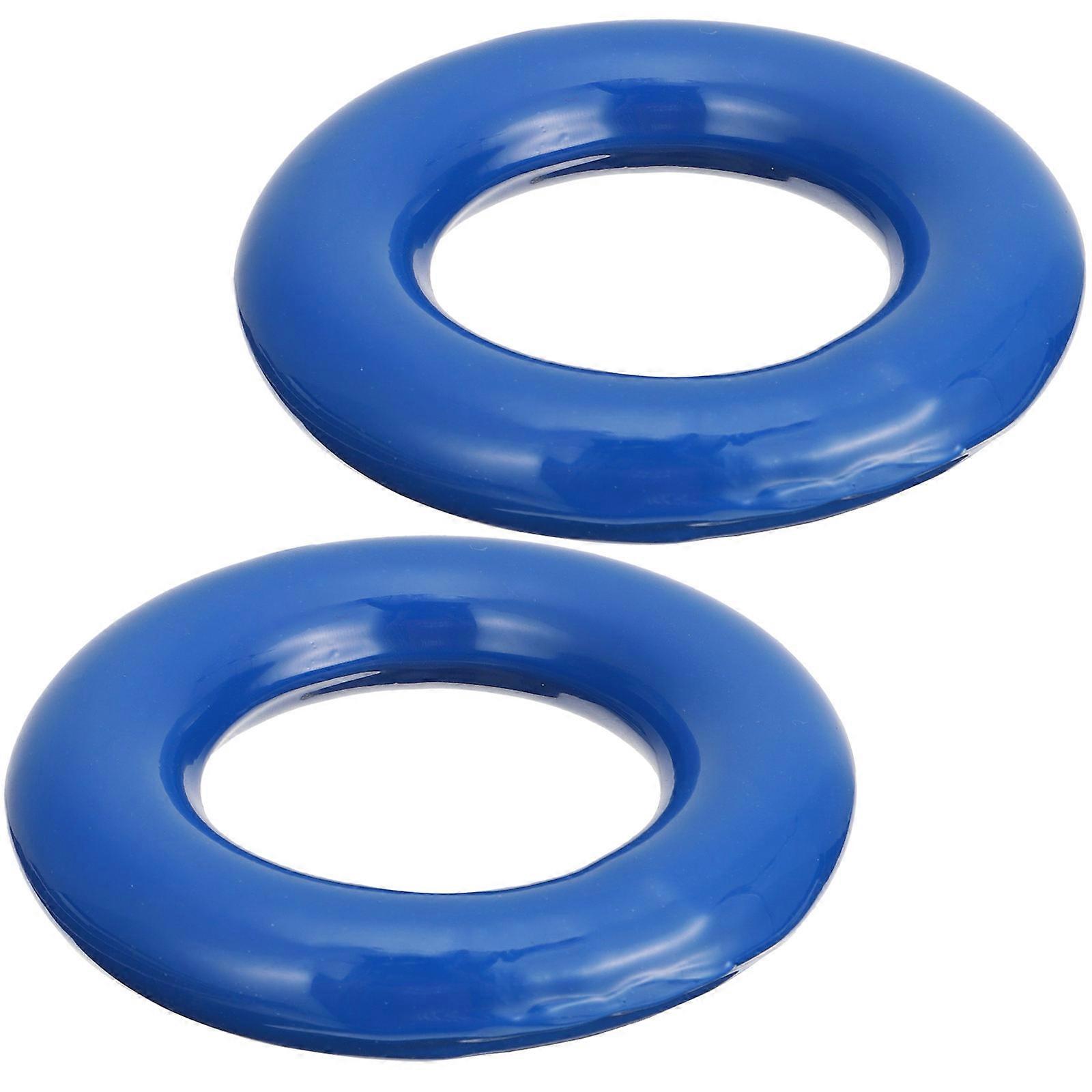 Weight Ring Erlenmeyer Flask Stabilization Blue Plastic Iron Materials for Students and Teachers 2Pcs