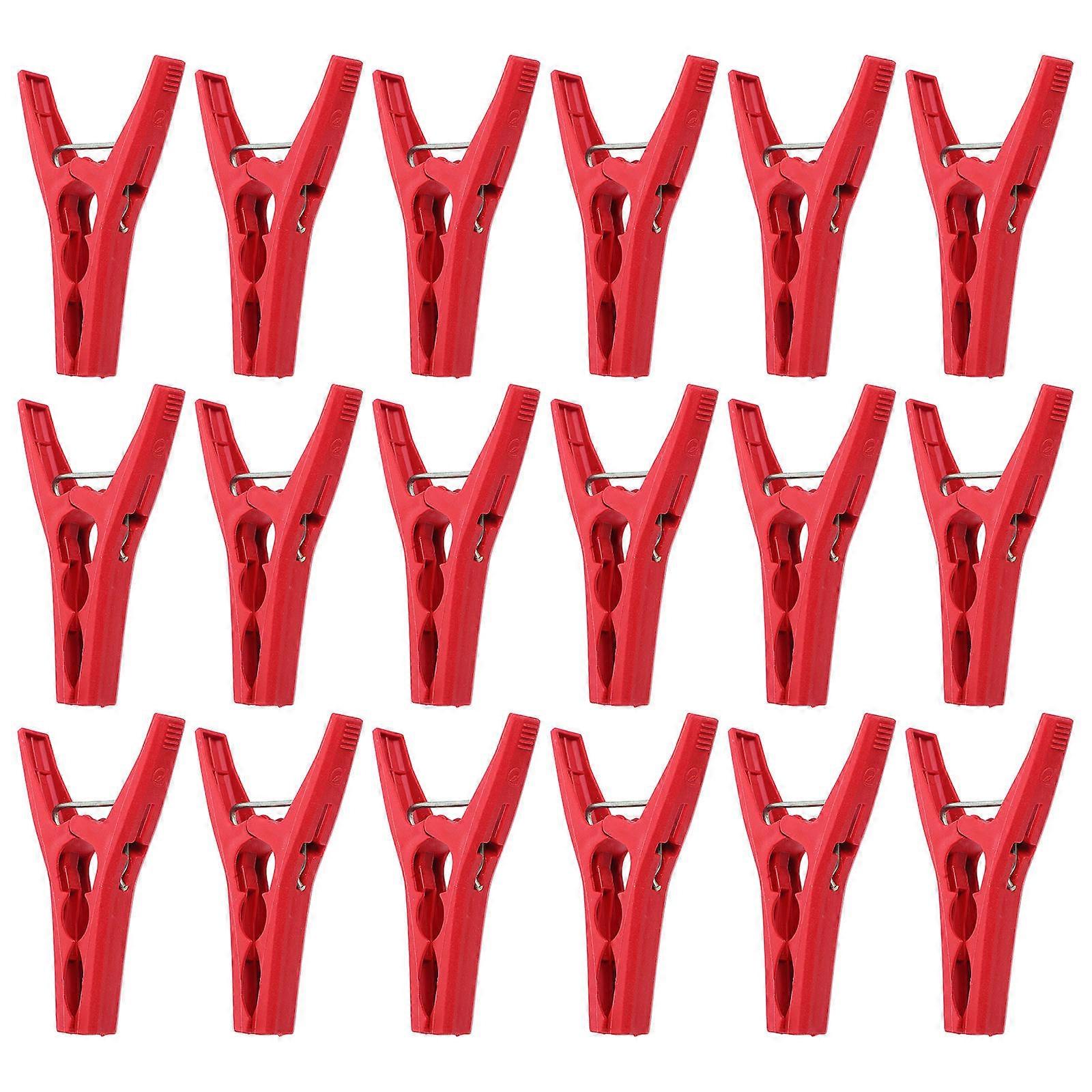 Plant Support Clips Reusable 100Pcs Red Plastic for -Resistant Support