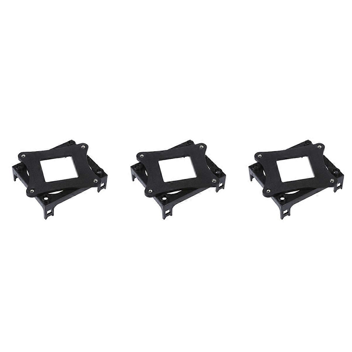 3X Black Plastic CPU Fan Mounting Bracket Base for Socket 478