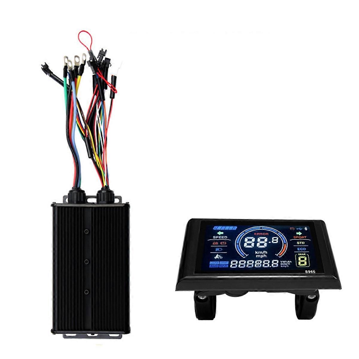 48V 72V 60A 1000W 3000W Brushless Motor Drive Controller S966 Color LCD Kit for Electric Mountain Bi