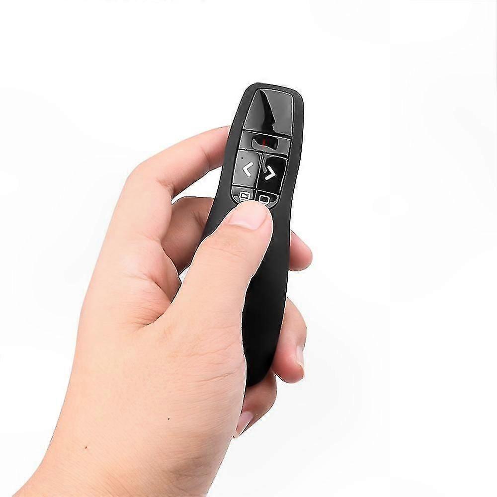 Wireless USB Presenter with Red Laser Pointer for PowerPoint Presentations and Slideshows