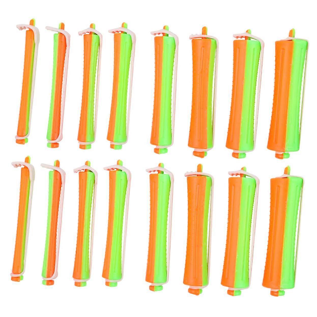 Hair Curling Tool 8 Piece Set Double Color Bar Curler For Curly Hair DIY Styling