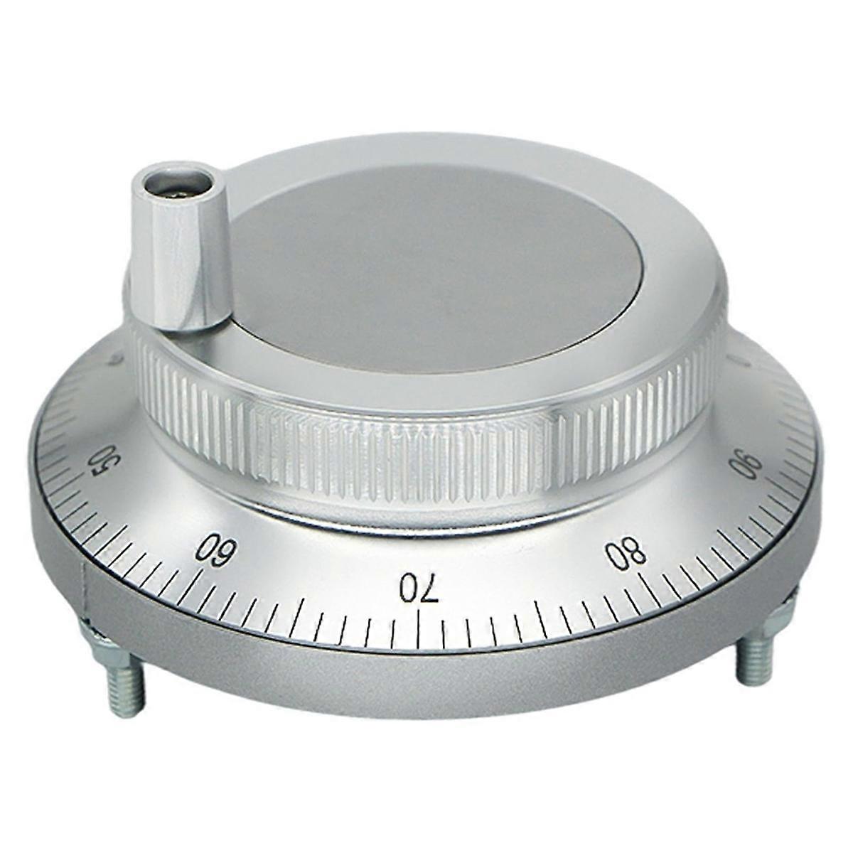 5V CNC Electronic Handwheel, 6 Terminal 100PPR Manual Pulse Generator Hand Wheel Rotary Knob Encoder with Handle 80mm