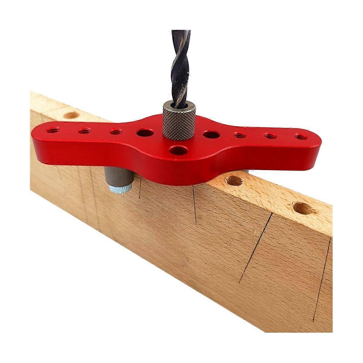 Vertical Pocket Hole Jig Woodworking 6/8/10mm Drilling Locator Wood Dowelling Centering Drill Guide