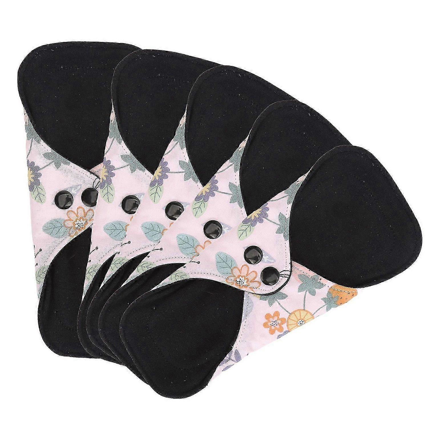 2025 Latest Model 5pcs Washable Feminine Pad Multi Layers Waterproof Super Plu...
