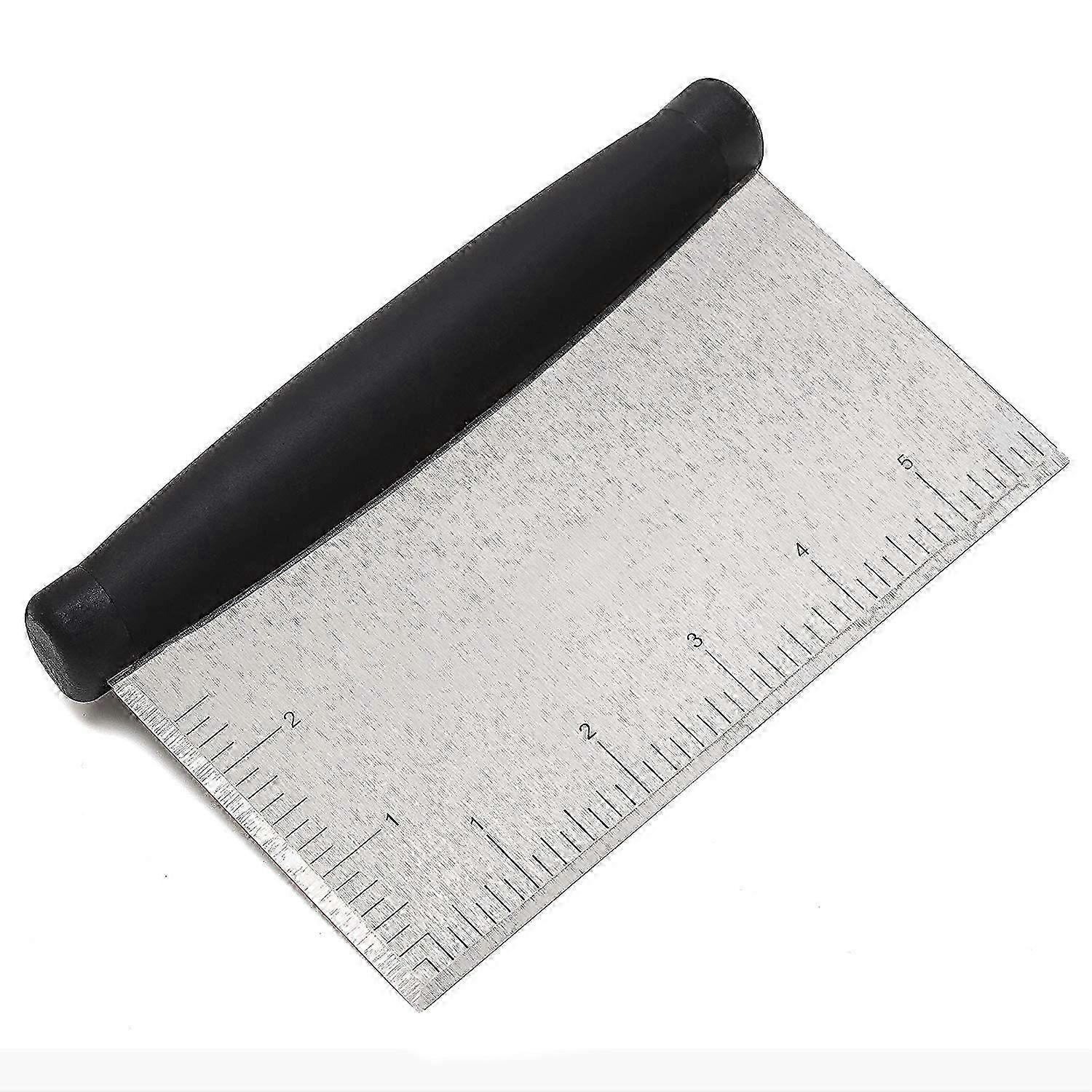 Stainless Steel Metal Griddle Scraper Chopper - Great as Dough Cutter for Bread and Pizza Dough - Multipurpose Kitchen Utensil