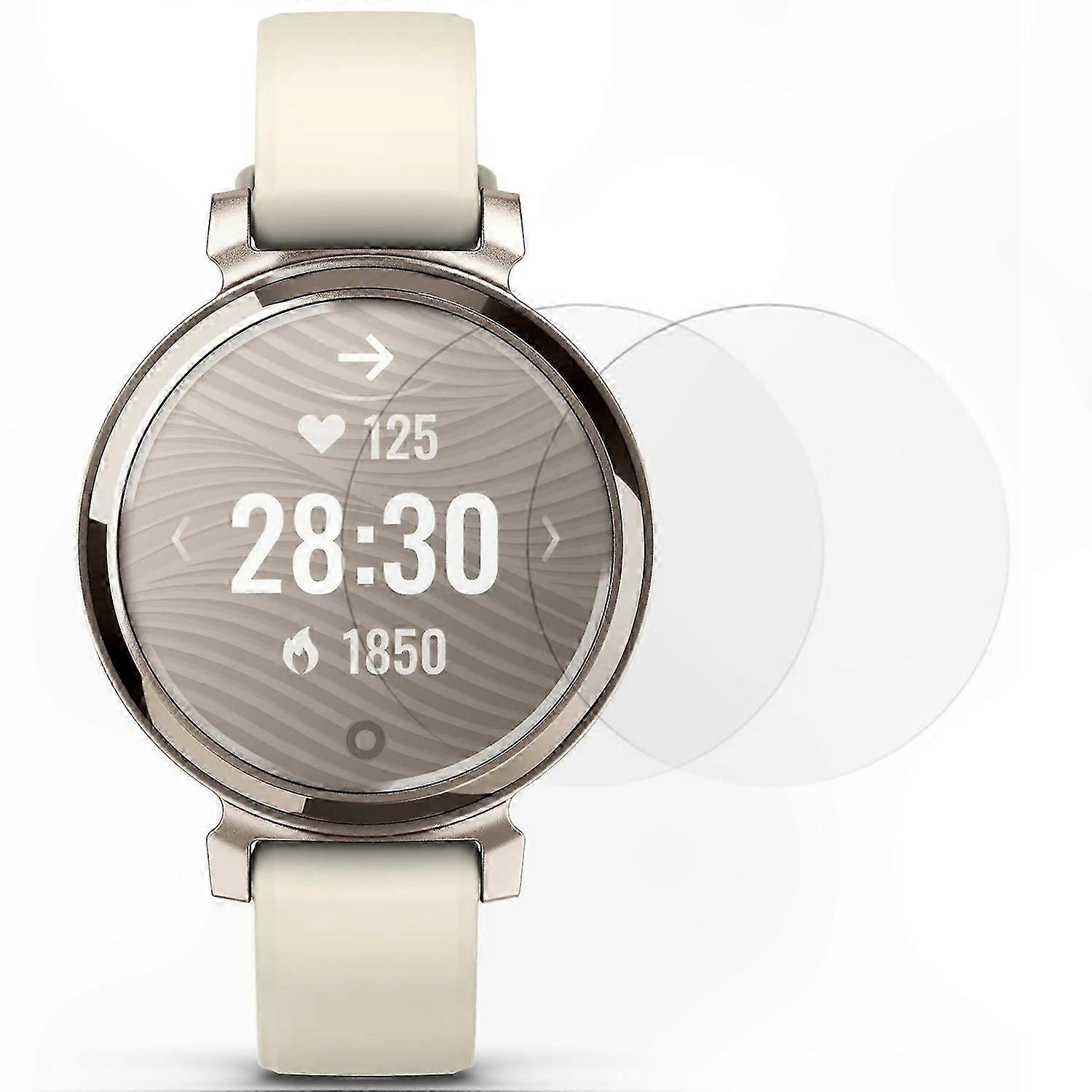 2-Pack Tempered Glass Screen Protector for 2.5D HD Smartwatch Displays