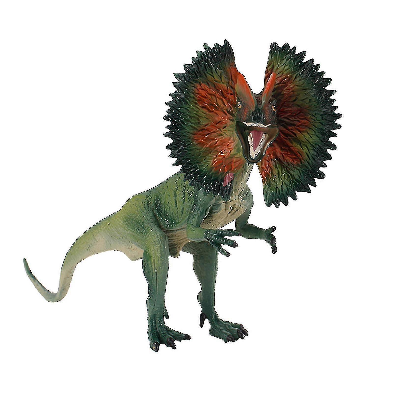 Realistic Dilophosaurus Dinosaur Figure Lifelike Model Toy Gift Set Wuqx