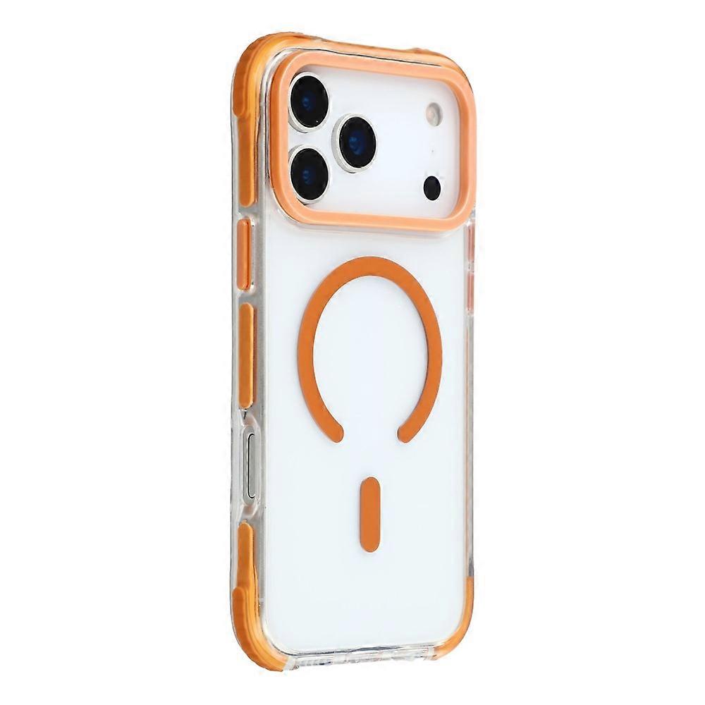 MUTURAL Compatible For iPhone 17 Pro Case Compatible with MagSafe Reinforced Corners PC + TPU Clear Phone Cover