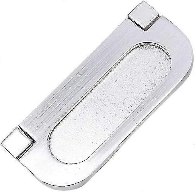 2025 Latest Model 2-9/10-inch Long Zinc Alloy Satin Nickel Flush Recessed Handle Base Frosted