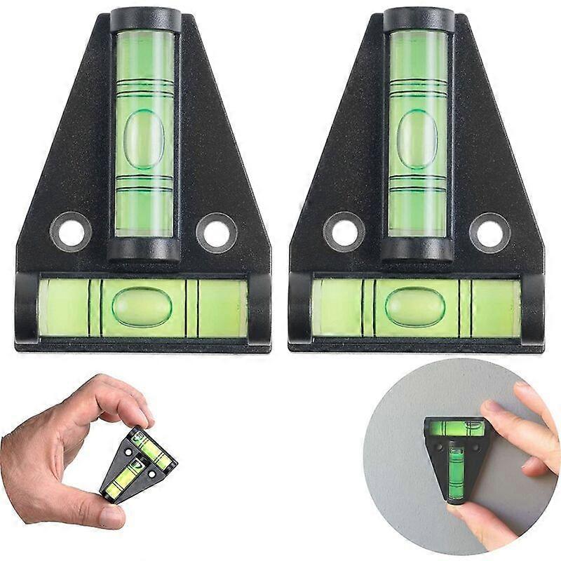 Magnetic T-shaped Spirit Level, Set of 2 Small Practical Spirit Levels for