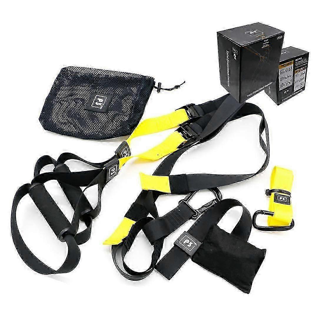 プロサスペンショントレーナーストラップホームジムフィットネスレジスタンスバンドTRXトレーニング