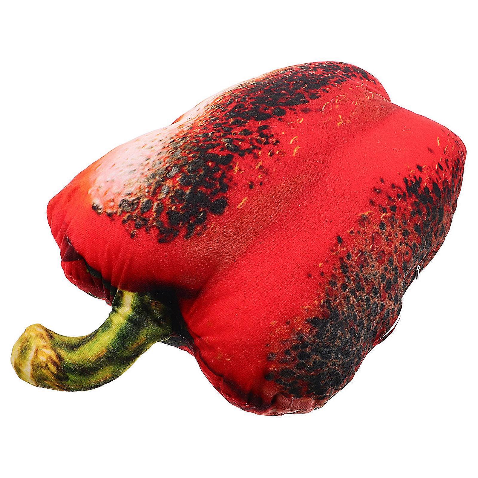 Funny Plushies Plush Cushion for Decor Realistic Red Pepper Pillow