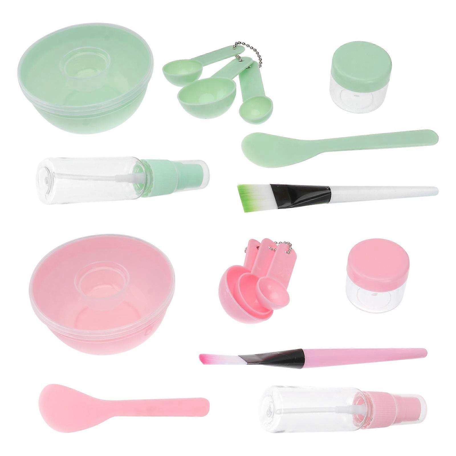 Plastic Mask Mixing Bowl DIY Tool Set for Home Use 4Sets Practical