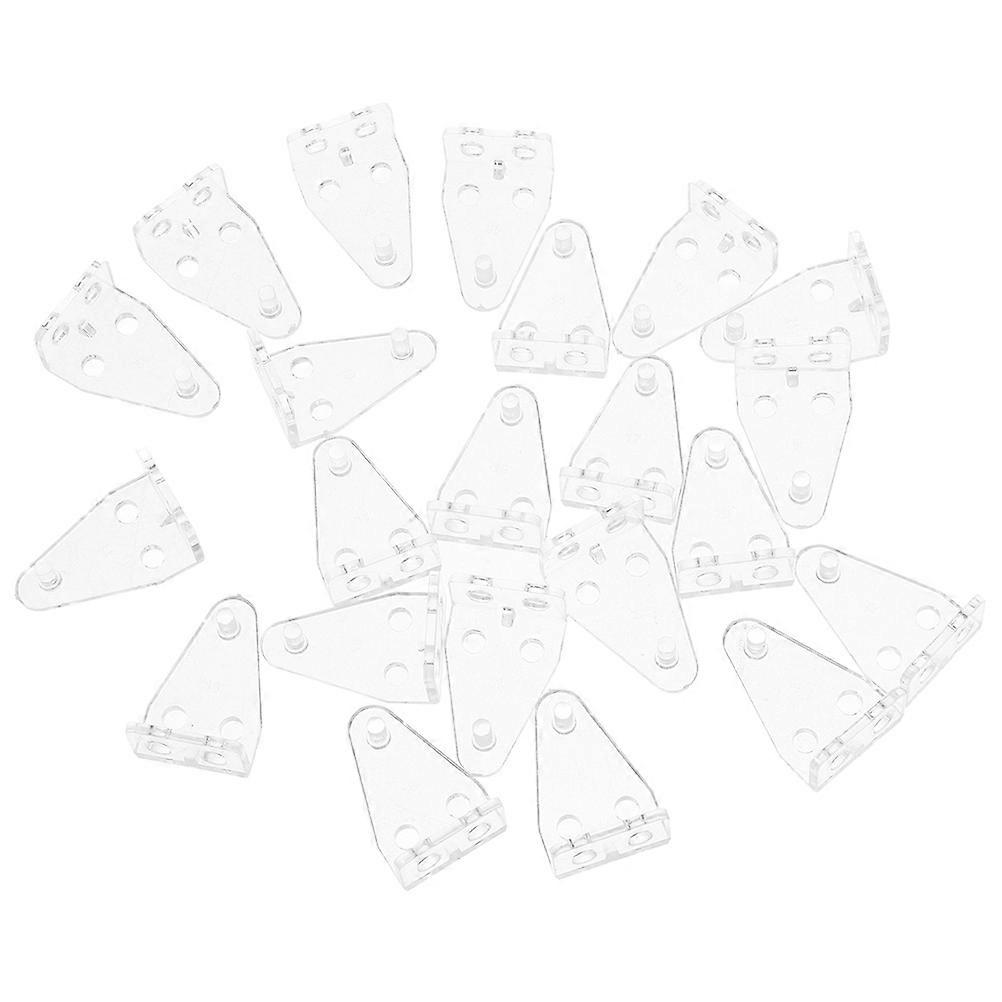 Clear Plastic Blinds Wall Brackets for Fixing 30Pcs Bottom Rail Clips