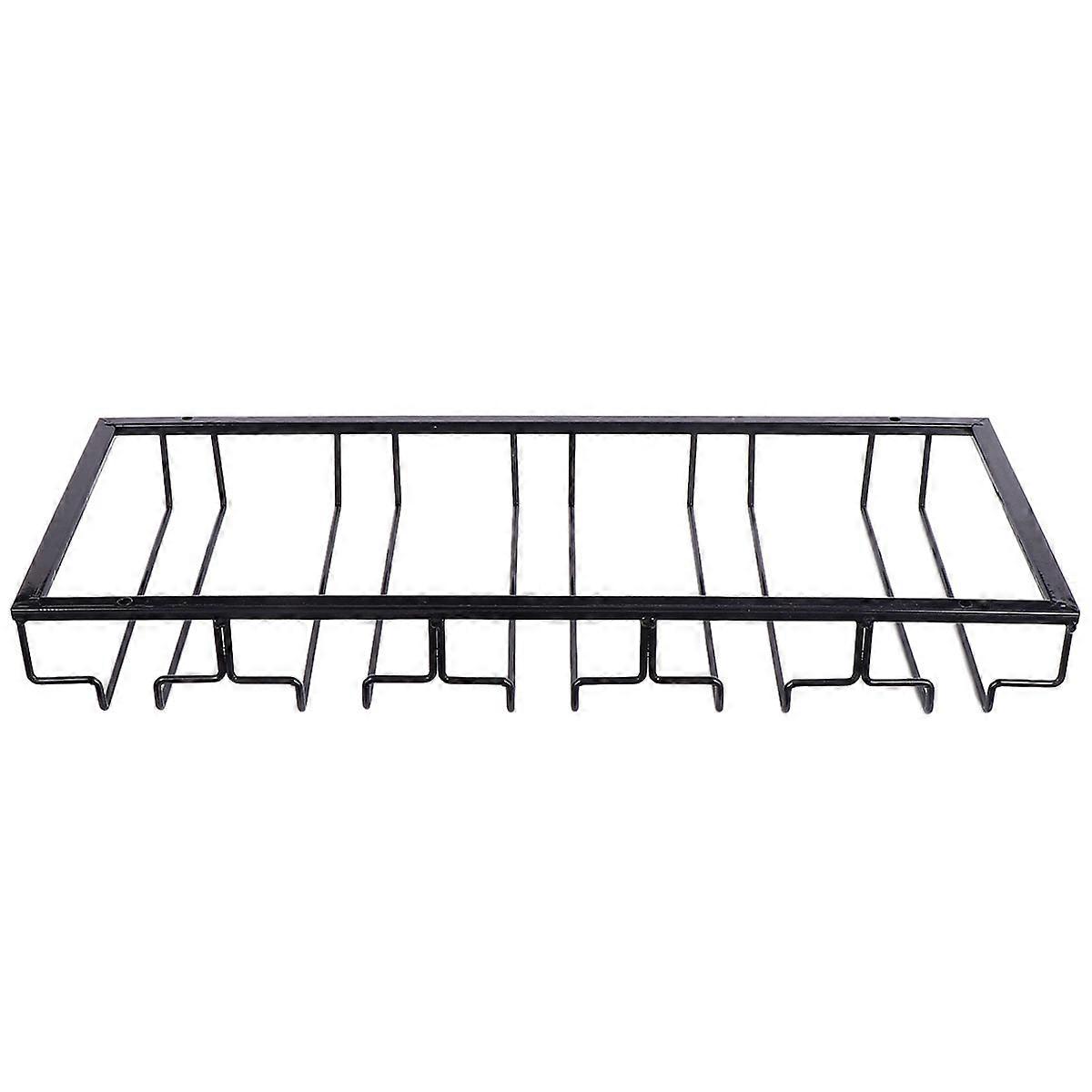 Wine Glass Rack Iron Cup Holder for Storage Use 5-Slot Black