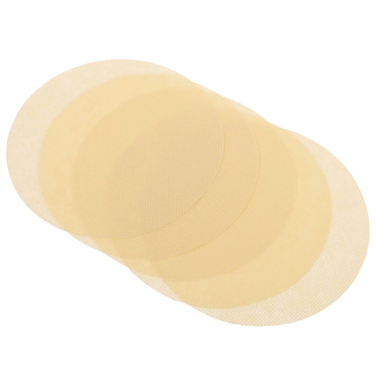 Round Storage Jar Lid Seal for Tea Canister Lid Made of Beige Nonwoven Material for Airtight Seal 1 Set