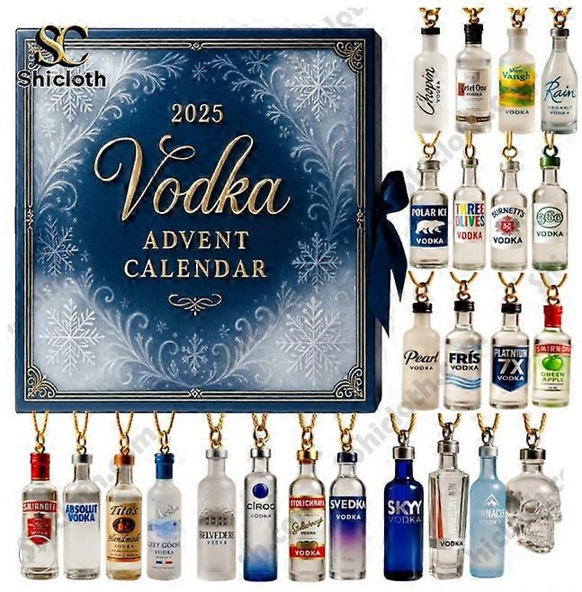 2025 Vodka Wine Advent Holiday Blind Box Christmas Tree Decoration Acrylic Pendant