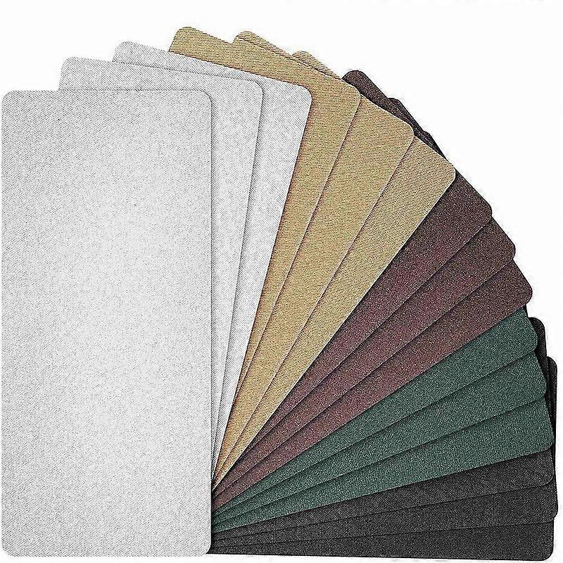 15 Pcs Iron-on Mending Fabric 4.92 x 11 Inch Iron on Clothes Patches Iron on Repair Kit for Mending Pants Pockets Holes