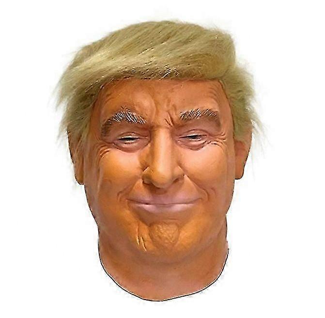 ترامب اللاتكس كامل الرأس قناع الإنسان للوجه لمهرجان القناع عيد الهالوين عيد الفصح زي حزب دونالد ترامب الرئاسي أزياء تنكرية