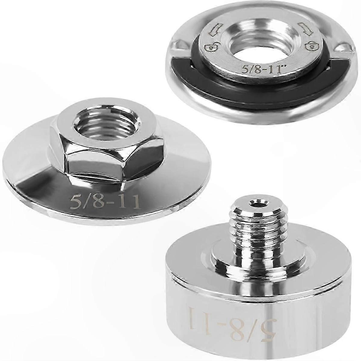 3-Piece X-Lock Adapter Set for 5/8" Thread, Angle Grinder Accessory for Cutting and Sanding Discs