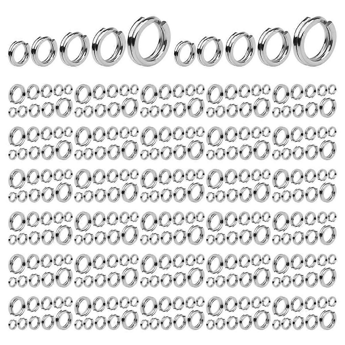 500Pcs Stainless Steel Fishing Split Rings