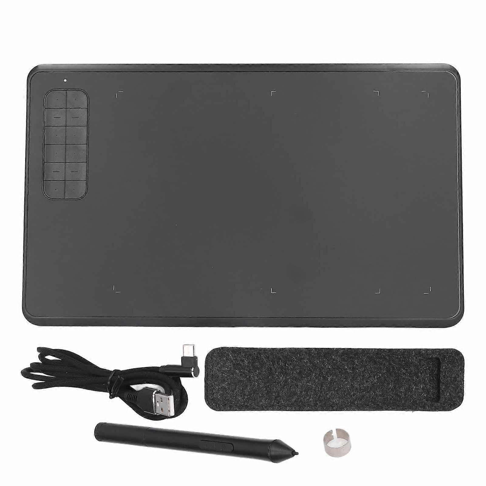 Graphics Drawing Tablet 12 Shortcut Keys 8192 Level Pressure Sensitivity Graphics Tablet for Desktop Laptop