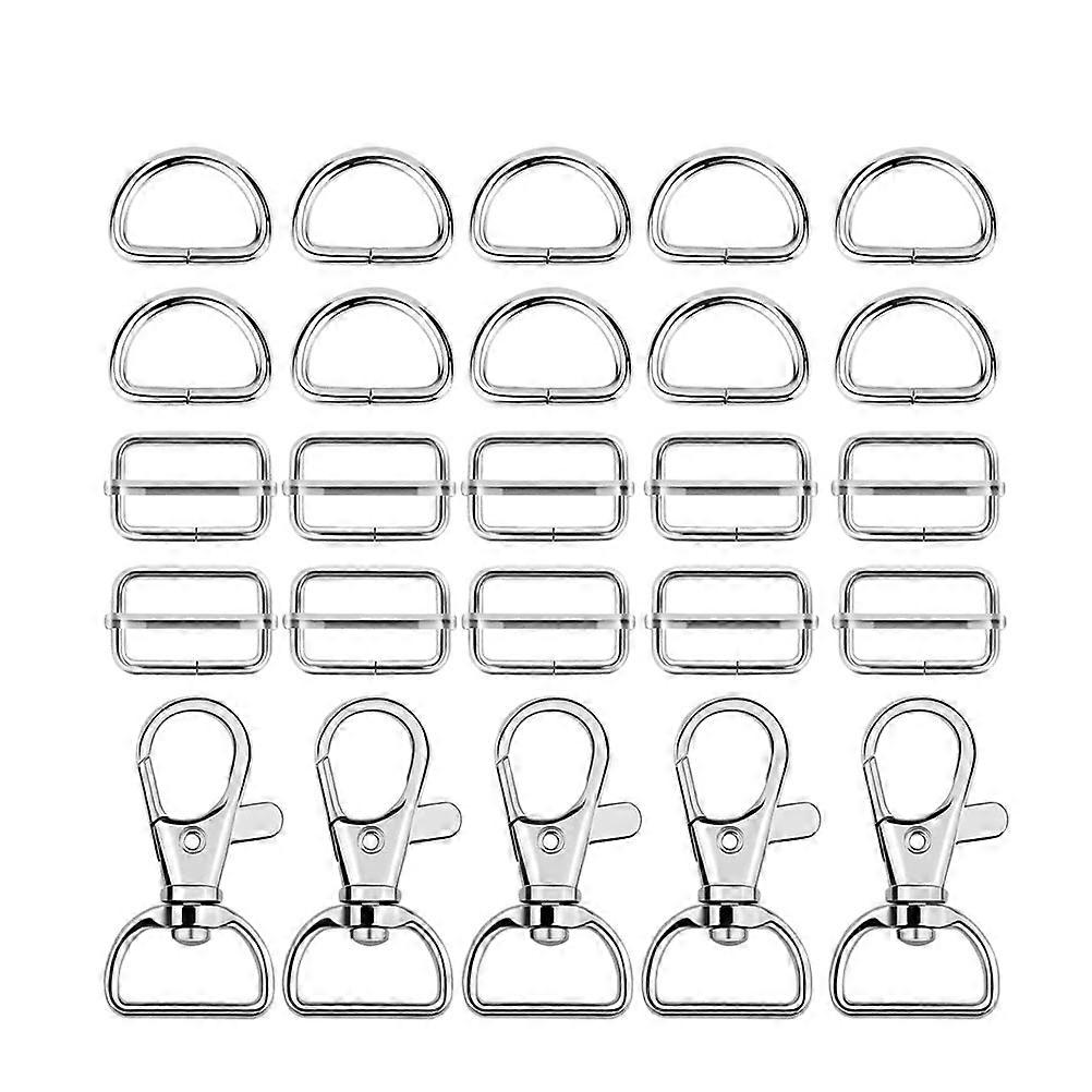 Creative Keychain 60Pcs Key Ring Set for Key Storage in Silver