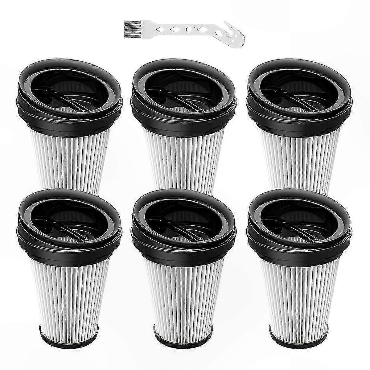 6-Pack Replacement Filters for 2-in-1 Cordless Handheld Vacuum Models VCH9829, VCH9832, VCH9630, VCH9631, VCH9632, Edition 0820
