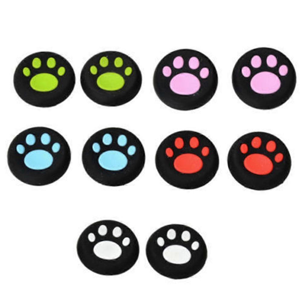 Cat Claw Hat Thumbstick Cover for Gamepad Use 4Pcs Joystick Caps White