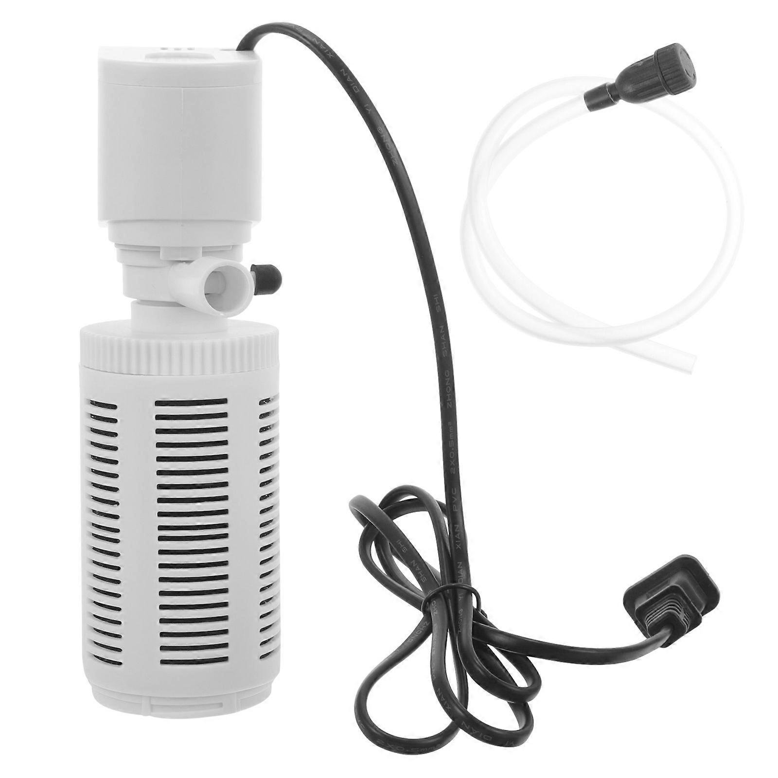 Small Fish Tank Filter Aquarium Filter Pump for Home Use 2Pcs