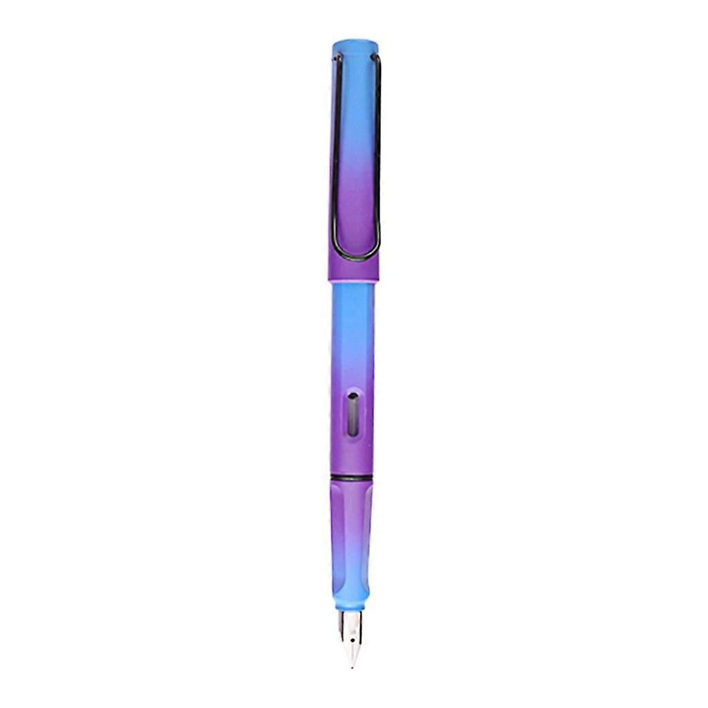 Fountain Pen Gradient Color Design Refillable Fine Medium Nib for Student Adult