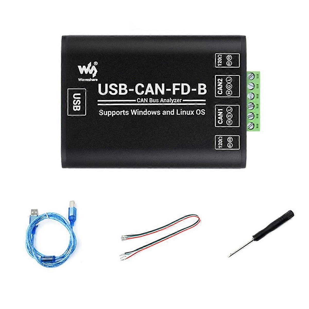 USB to CAN FD Adapter Industrial CAN/CAN FD Bus Analyzer for Enhanced Communication USB-CAN-FD-B