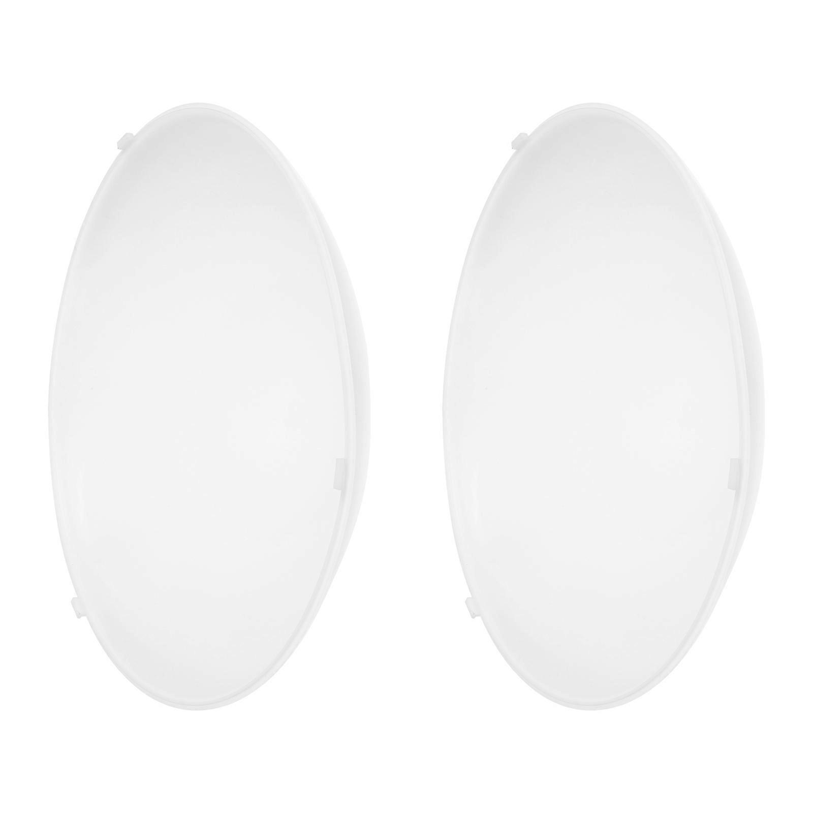 Fire Retardant Plastic Lampshades For Light Fixtures Round Shape 2Pcs Suitable For Bedroom