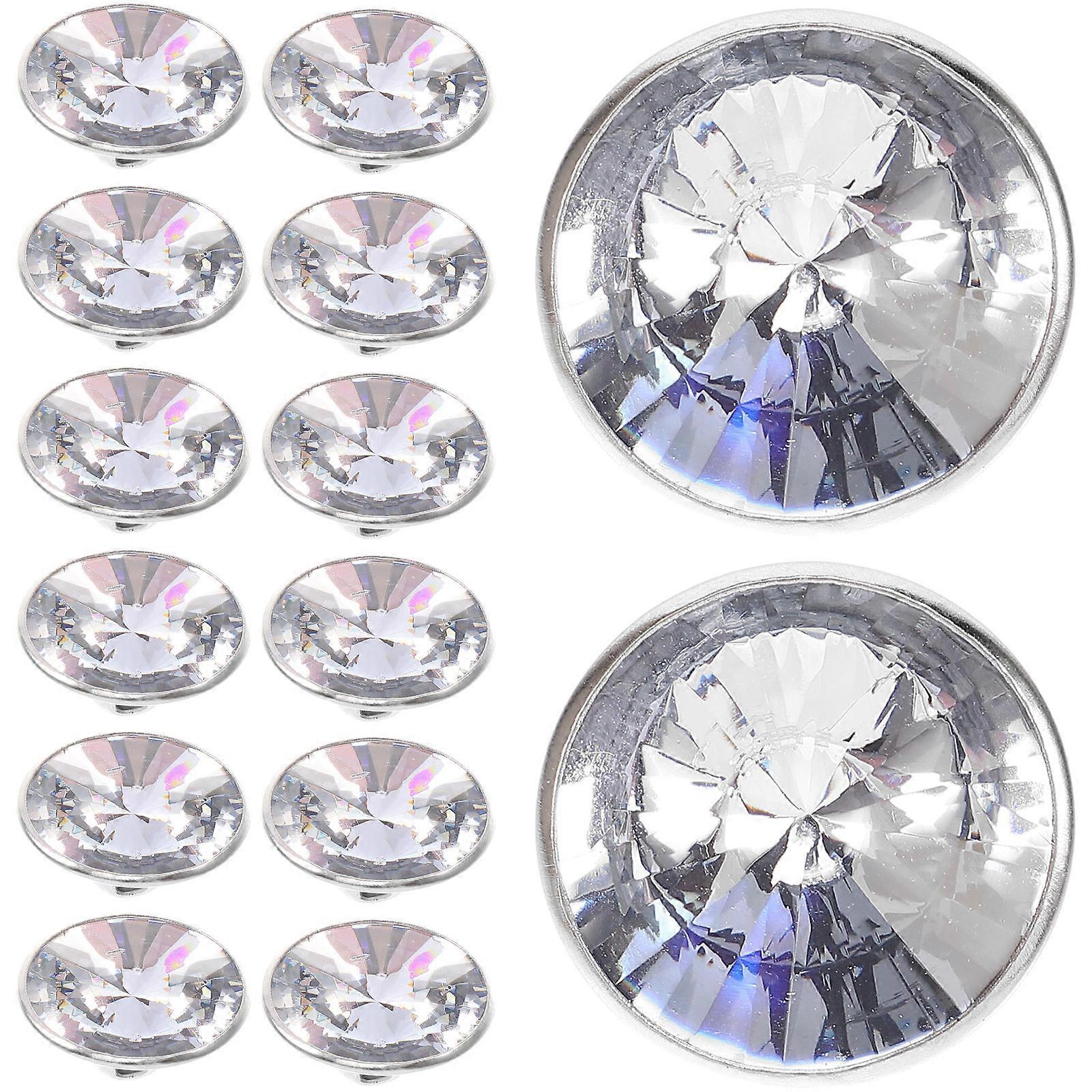 Crystal Button Sofa Crystal Buttons for Furniture 500Pcs Transparent Rhinestone Nails