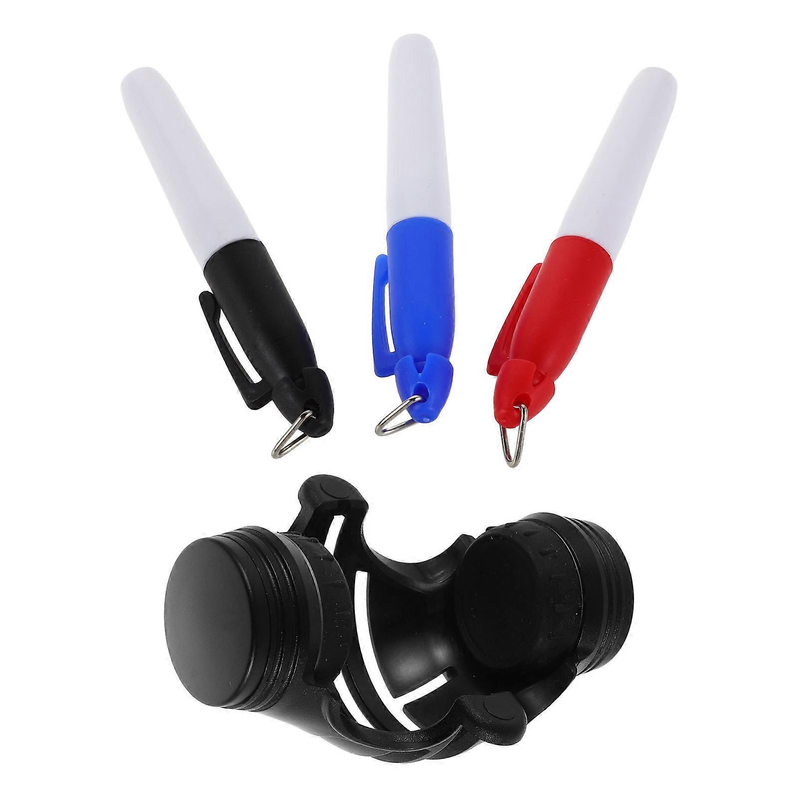 Golf Ball Alignment Stencil with Marker Pen for 2Sets Accurate Line Drawing
