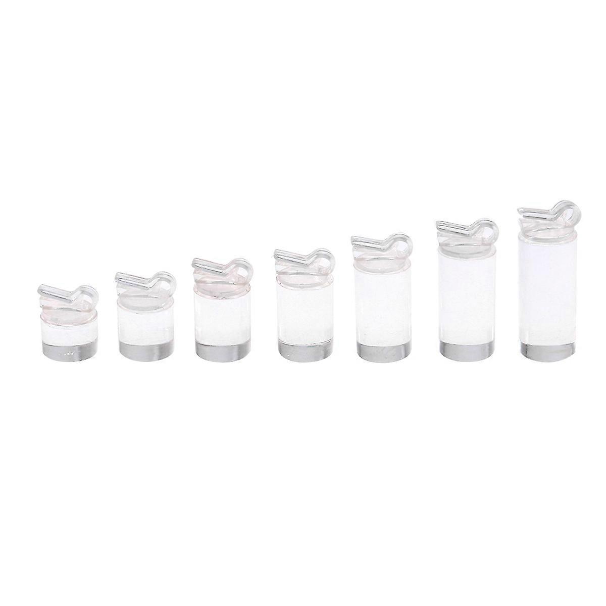 Acrylic Ring Display Holder 7Pack For Retail Store Display Photography Props Assorted Color Circular Cleaning