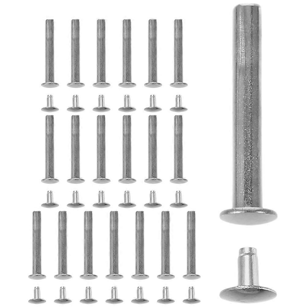 DIY Folding Fan Shaft Rivets and Nuts Repair Kit 80Sets Silver