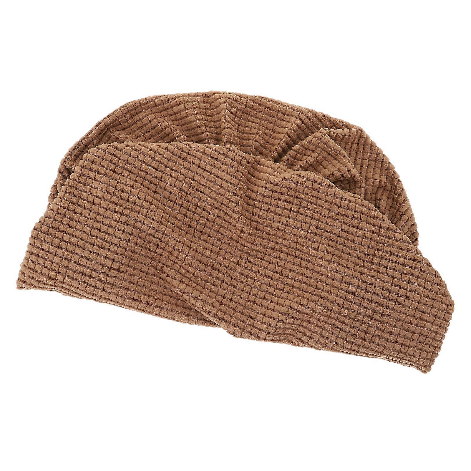 Elastic Chair Seat Protector Cover for Office Use 3Pcs Brown Pack