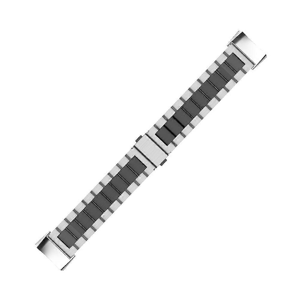 2Pcs Stainless Steel Watch Band Compatible With Charge 5 For Smartwatch Classic Design Appropriate For Men